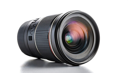 Camera lens isolated on white.