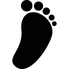 Simple vector icon right heel