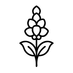 snapdragon flower icon design