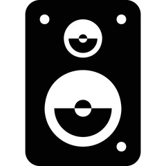 Simple vector icon music speaker

