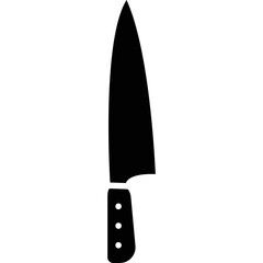 Simple vector icon chef's knife