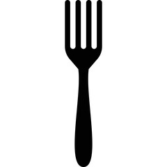 Fork simple vector icon