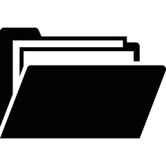 simple vector icon folder