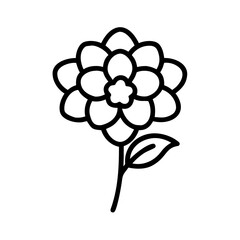 hydrangea flower icon design