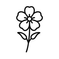geranium flower icon design