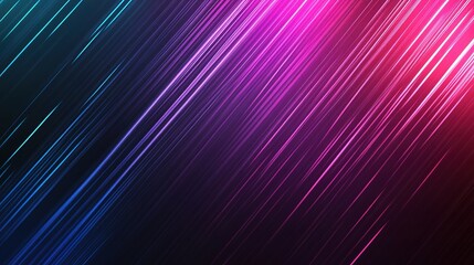 Fototapeta premium Abstract Futuristic Neon Background with Dynamic Light Stripes