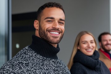 A smiling family leaving a clinic after a successful check-up, symbolizing accessible healthcare through an HMO plan