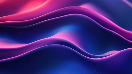 Fototapeta premium Abstract Blue and Pink Gradient Waves with Blurred Background Effect