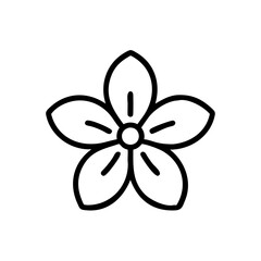 jasmine flower icon design