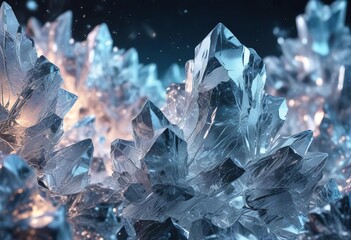 Sparkling abstract ice background with intricate textures and shapes , sparkling, shapes, sparkly