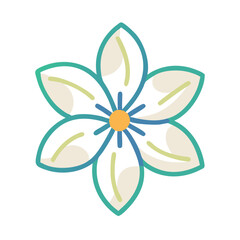 jasmine flower icon design