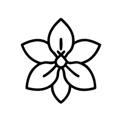 jasmine flower icon design