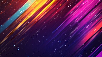 Vibrant Colorful Lights Background with Dynamic Lines and Patterns
