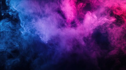 Ethereal Smoke in an Empty Room with Vibrant Colors and Textures