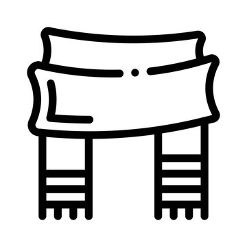 recommend clip art: scarf line icon