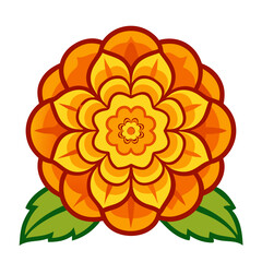 marigold flower icon design