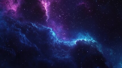 Fototapeta premium Stunning Night Sky Filled with Stars and Milky Way Galaxy Clouds