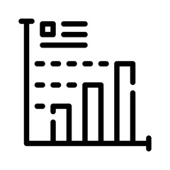 bar chart line icon