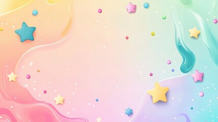 Cute Fluid Gradient Background Illustration with Minimalist Design