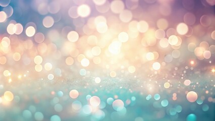Abstract Sparkling Lights Background with Pastel Hues and Shimmering Glitter