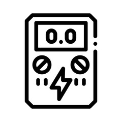 energy meter line icon