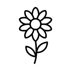 chrysanthemum flower icon design