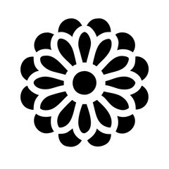 chrysanthemum flower icon design