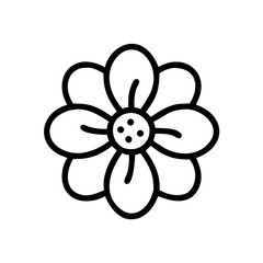 chrysanthemum flower icon design