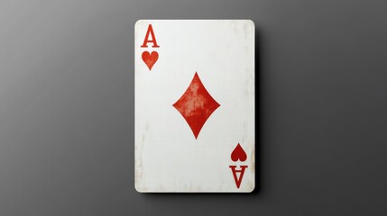Obraz premium card ace on a transparent background. studio shot. copy space