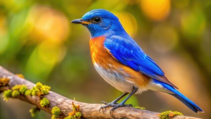 Stunning azure avian: candid photography showcasing its natural beauty.