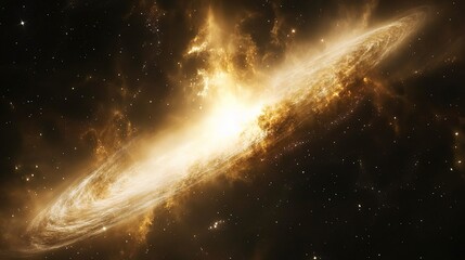 Obraz premium Abstract Galaxy with Bright Stars and Swirling Nebulas in Space