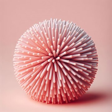 205 Koosh ball Rubber ball made of numerous rubber strings attac