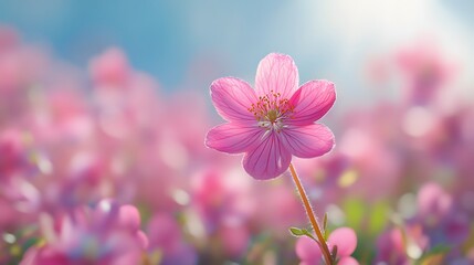 Obraz premium Blooming cherry blossom flowers in nature close-up photography vibrant colors serene environment macro view beauty of spring