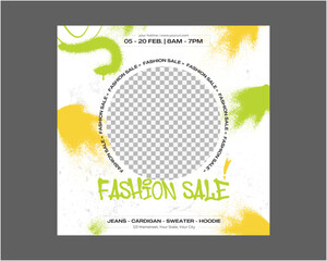Fototapeta premium Fashion Sale Socials Media