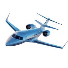 Fototapeta premium A Modern Jet Plane in Flight Isolated on Transparent Background