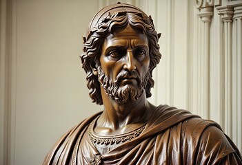 Obraz premium A saint statue, high quality