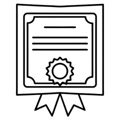 Bond Certificate Line Art Vector Design