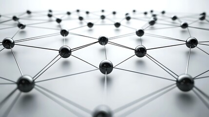 Abstract network connection spheres.