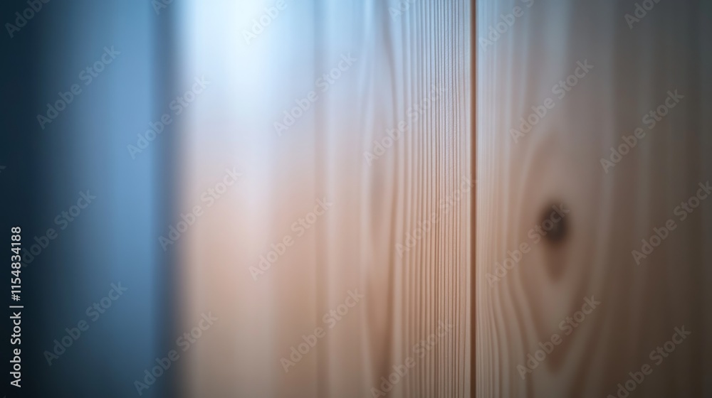 Poster Close-up of a white plywood surface showcasing subtle grain patterns and soft light, creating an elegant, minimalist look with ample space for text