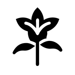 lily flower icon design