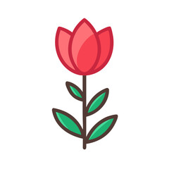 tulip flower icon design