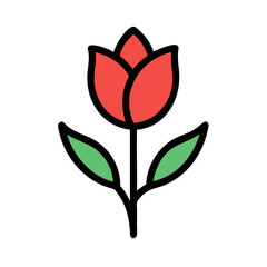 tulip flower icon design