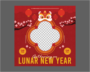 Lunar New Year Socials Media