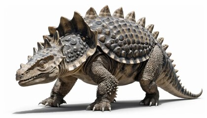 Detailed 3D Model of a Prehistoric Armored Dinosaur