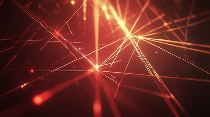 Abstract Geometric Technology Background in Digital Aesthetic Style