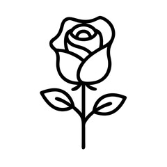 rose flower icon design