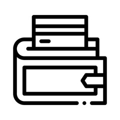 wallet line icon