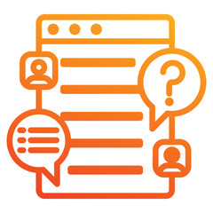 chat icon element for design