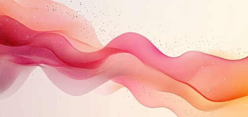 Abstract Flowing Waves with Colorful Gradient and Soft Textures