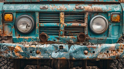 The front bumper of a truck showing scratches and signs of rugged use